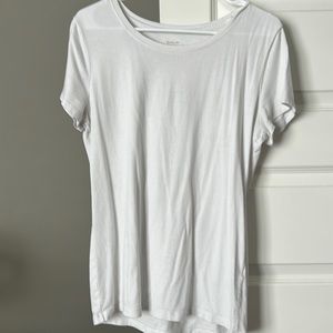 White banana republic basic top